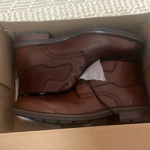 Clarks Originals Paulson Mid Mahogany Leather Shoes,Brand New